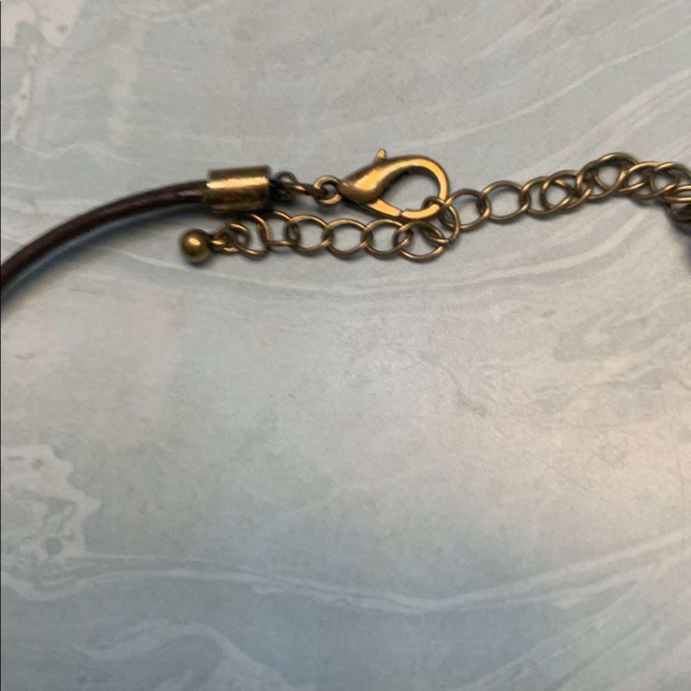 Gold Geometric Statement Necklace - image 2